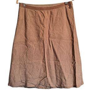 Sandwich Sz 38 Linen Skirt Pull On Neutral Office Light‎ Academia Spring